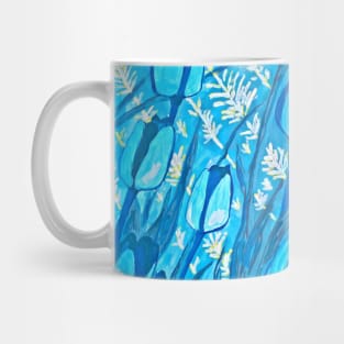 Blue tulips Mug